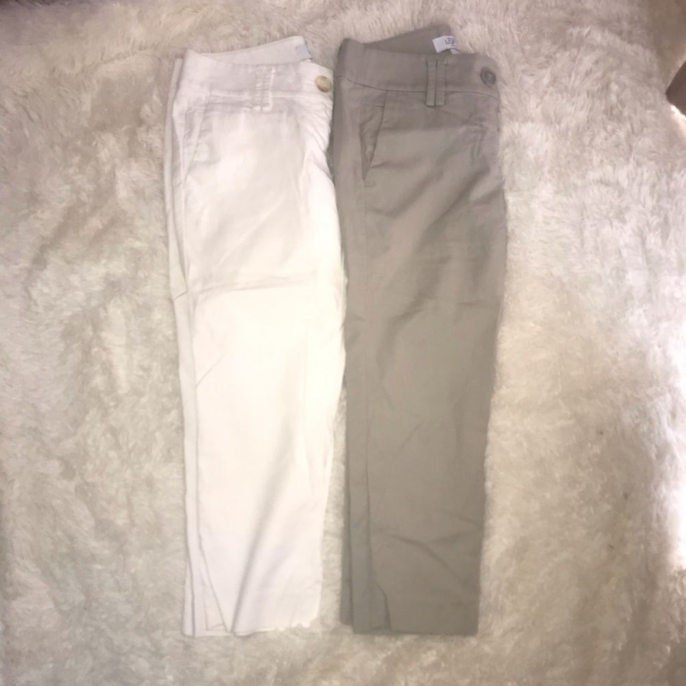 Ann Taylor Loft 0P Marisa Cropped Pant Lot Petite